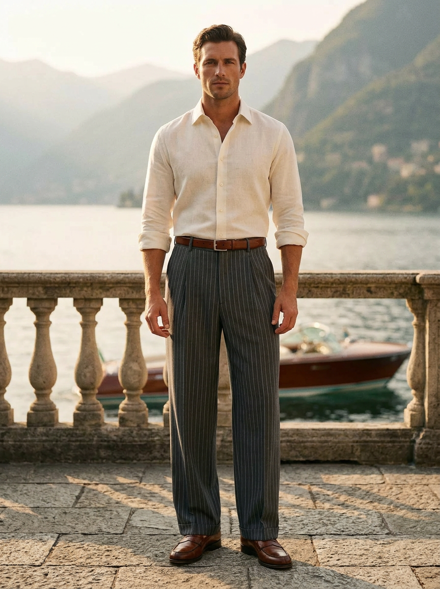 Como Pleated Trousers