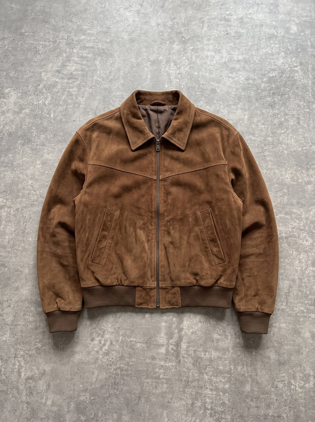 Cognac Suede Blouson