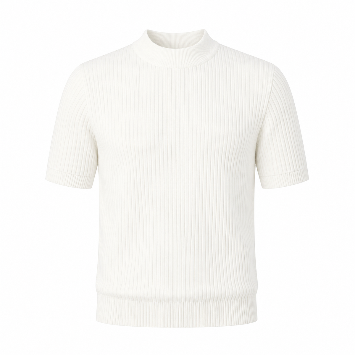 Ribbed Knit Polo