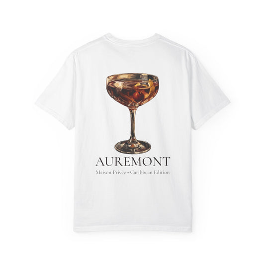 Auremont Cocktail Glass T-shirt | Vintage Coupe Illustration, Beverage Art