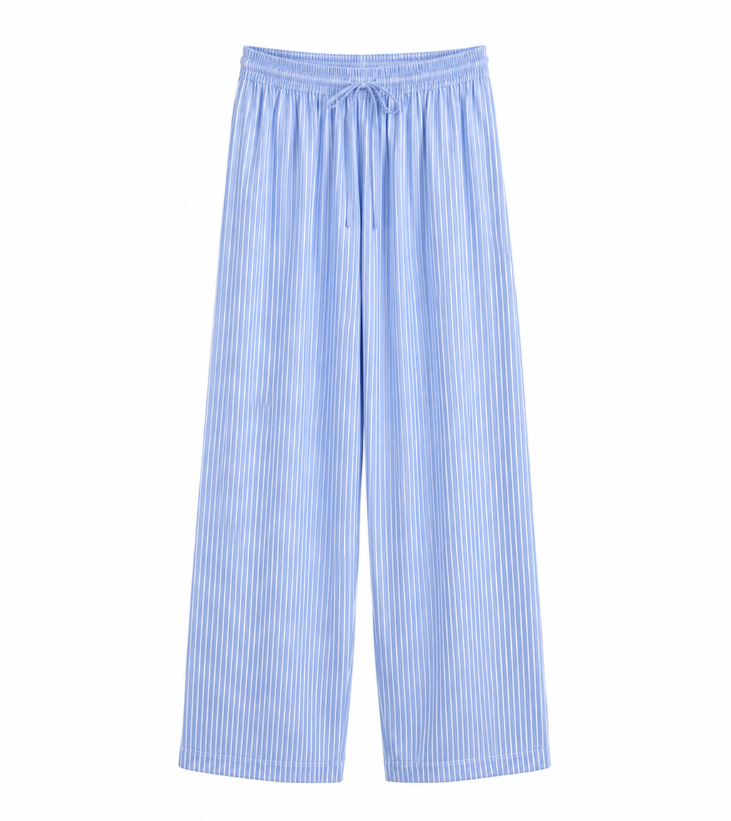 STRIPED LINEN PANTS